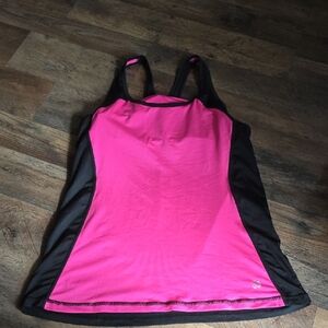 Pink and Black Tank Top Sizd Large